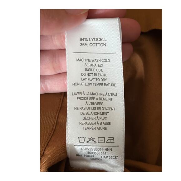 Joe's Jeans romper Emilia flutter sleeve brown size X-Small XS - Picture 7 of 7